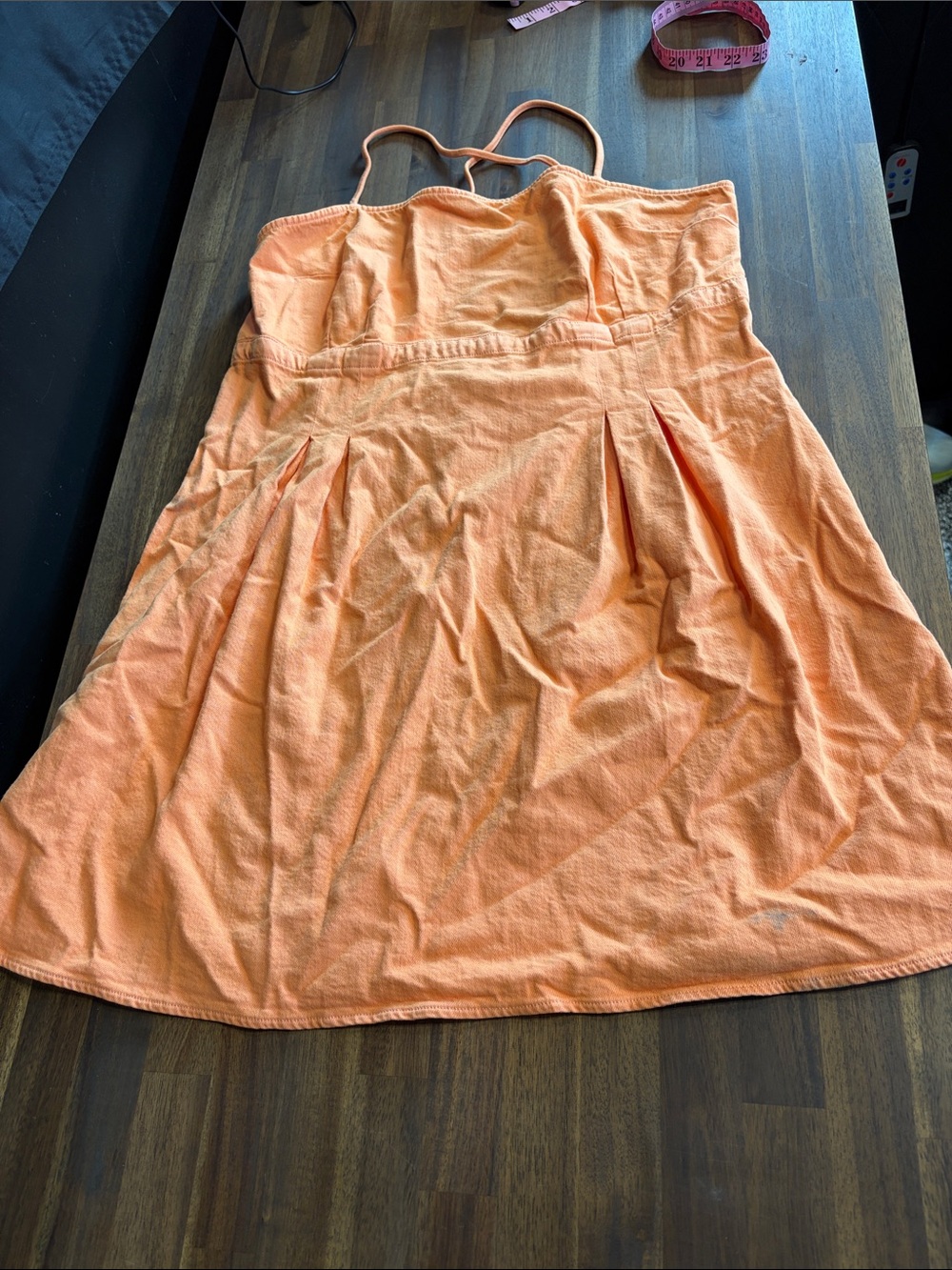AMERICAN EAGLE Women's Sleeveless Mini Dress Size XL in Orange